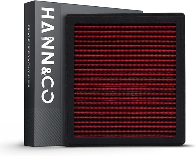 HANN&CO Washable And Reusable High Flow Cabin Air Filter，Greater Than 15 Years of Service Life，Suitable For Toyota；Lexus；Subaru；Land Rover；Jaguar Replacement CF10285，CP285，VF2000（HCC1011-X）