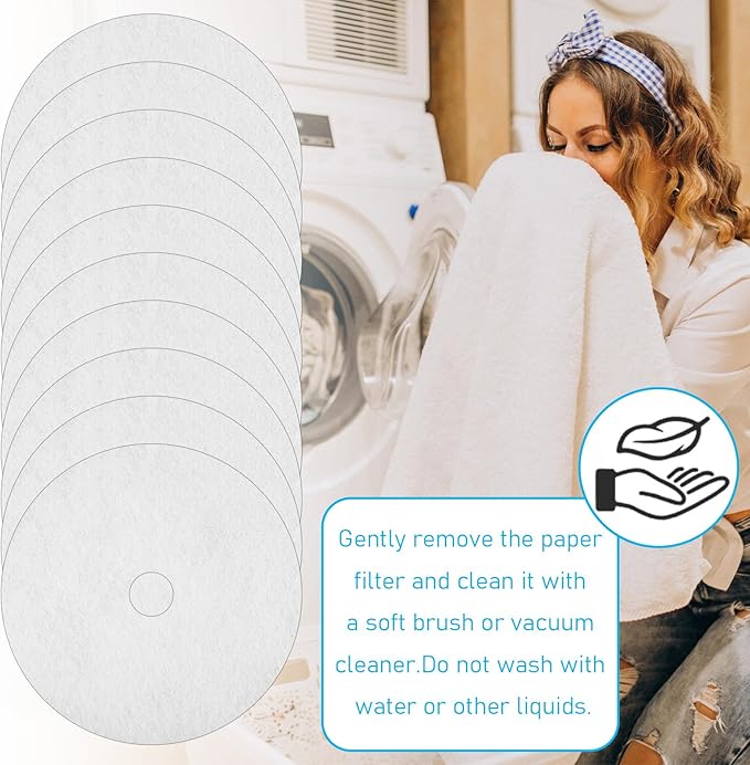 10Pcs Universal Dryer Exhaust Filter, Portable Cloth Dryer Replacement Lint Filter for Dryer Parts Accessories (235 x 34 mm)