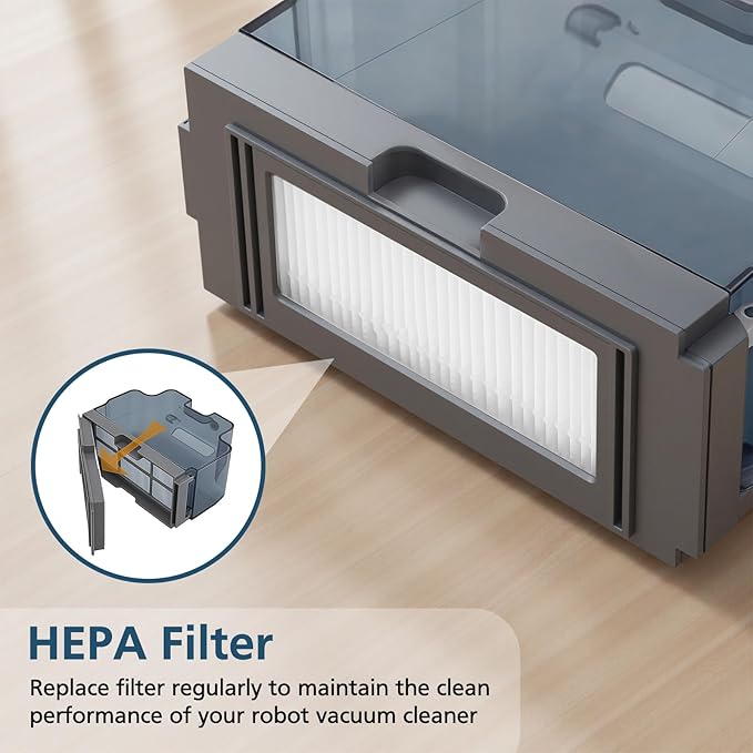 16 Pack Filter Replacement Parts for 𝗟𝗲𝗳𝗮𝗻𝘁 𝗠𝟮𝟭𝟬, for 𝗢𝗞𝗣 𝗟𝗶𝗳𝗲 𝗞𝟮 𝗞𝟯 𝗞𝟯𝗔 𝗞𝟰 𝗞𝟱 Robot Vacuum, with HEPA Filter Size 5.0 * 1.9 Inch (NOT FOR M210 Pro)