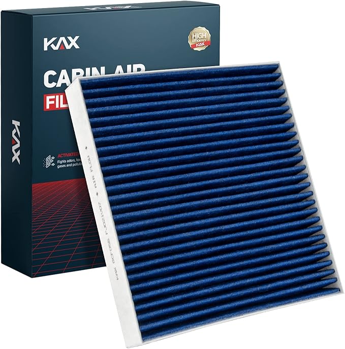 KAX Premium Cabin Air Filter with Dual Active Carbon, CF10140 Replacement for Nissan Altima, Maxima, Murano, Sentra, X-Trail, FX35, FX45, G35, M45, Eclipse, Lancer, Outlander, RVR, Strong Adsorption