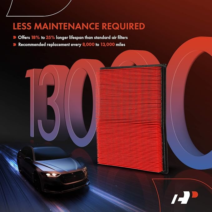 A-Premium High-performance, Pre-oiled Engine Air Filter Compatible with Nissan & Infiniti Models - FX35, FX50, M56, Q50, Q60, Q70, QX70, 300ZX, Juke, Rogue, Sentra- Replace# 16546-30P00