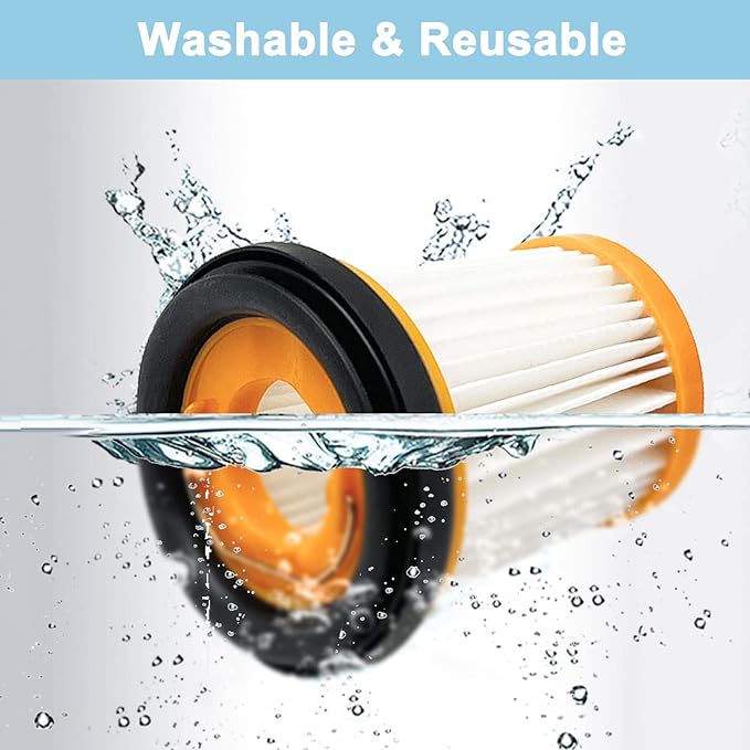 8 Pack WV201 Vacuum Filters Replacement for Shark Wandvac ION W1 S87 Cordless Handheld Vacuum WV200, WV201, WV205, WV220 Handheld Vacuum, 8 Pack Vacuum Filters, Compare to Part # XHFWV200
