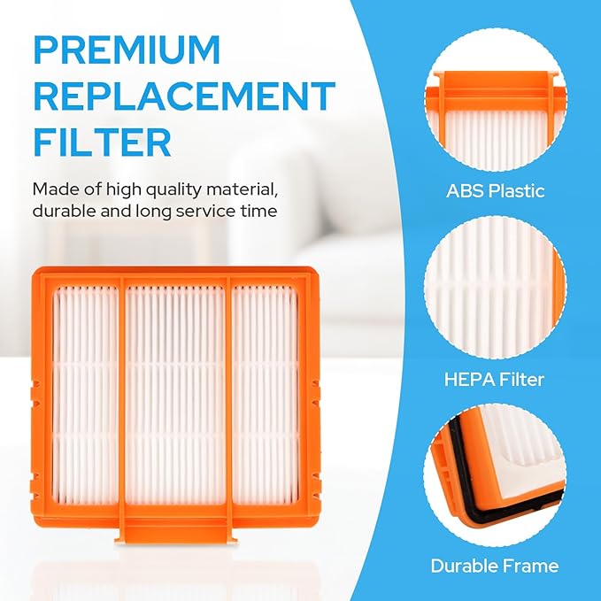 Replacement Filters Compatible with Shark AI AV2501S AV2501AE AV2502AE RV2520AOUS AV2510AOUS AV2511AE RV2610WA RV2610WD Robot Vacuums - 4-Pack