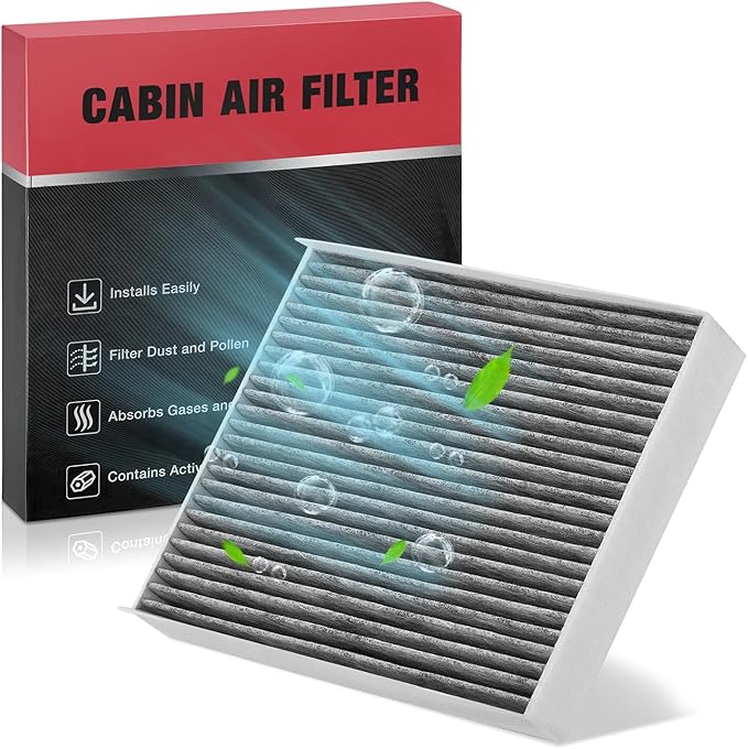 BDFHYK CF12150 Cabin Air Filter with Activated Carbon Compatible with Ford F-150 15-22, Expedition/F-550 Super Duty 18-22, F-250/F-350/F-450 Super Duty 17-22, Compatible with Lincoln Navigator