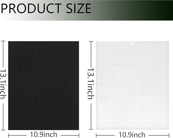 C545 True HEPA Replacement Filter Compatible with Winix C545, B151, P150, 9300 Air Purifier Replacement, Part 1712-0096-00 and 2522-0058-00, 1 HEPA Filter + 4 Activated Carbon Filters
