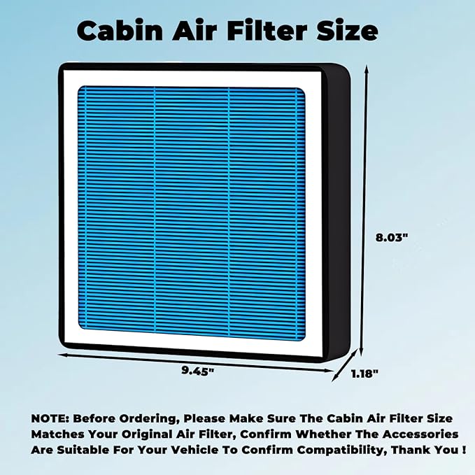 CP966 Cabin Air Filter with Activated Carbon For Chevy GMC Buick Cadillac,Silverado 1500 2500 3500,Equinox(2018-2022),Sierra,Canyon,Yukon,Acadia,Terrain,Enclave,Envision,Regal 2016-2022