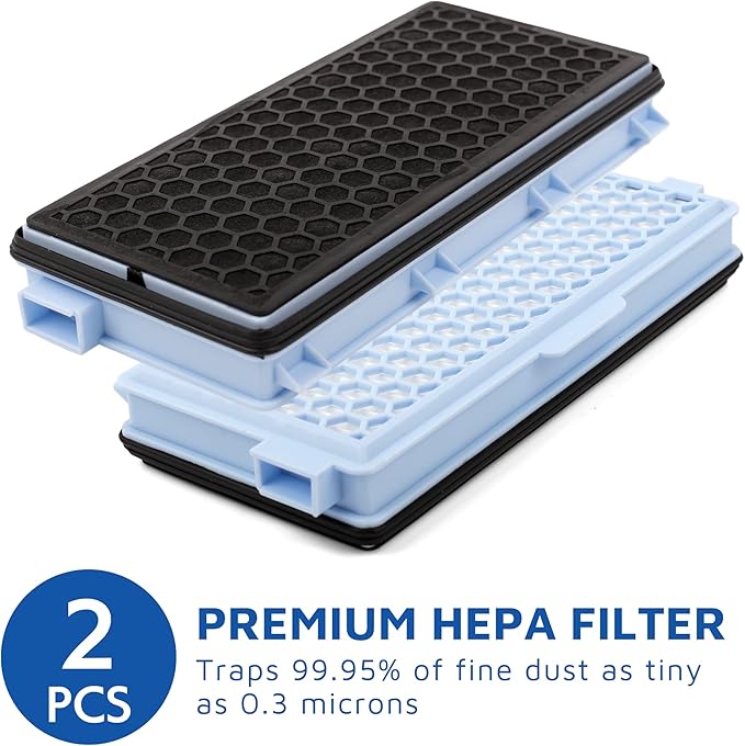 Active Filter Compatible with Miele Vacuum Cleaner S4, S5, S6, S8, S8000, S8999, S6000, S6999, S5000, S5999, S4000, S4999, Complete C2, Complete C3, Compact C1, Compact C2, Ref. Number SF-HA 50