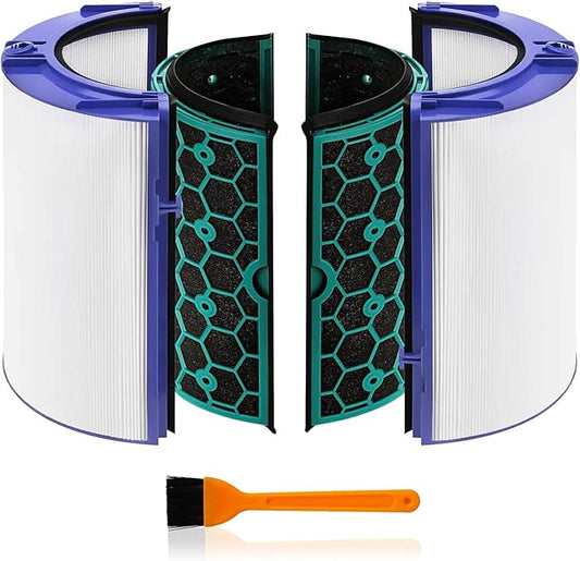 TP04 Replacement Filter Compatible with HP04 DP04 TP05 DP05 Air Purifier, 360° Combi Glass Filter Activated Carbon Filter(Not for HP07,TP01,TP02,TP07,HP09)
