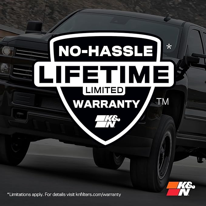 K&N High-Flow Original Lifetime Engine Air Filter: Increase Power: Compatible with 2004-2021 Nissan/Infiniti: Pathfinder, Frontier, NV1500, NV2500, NV3500, Armada, Titan, Xterra, QX56, 33-2286