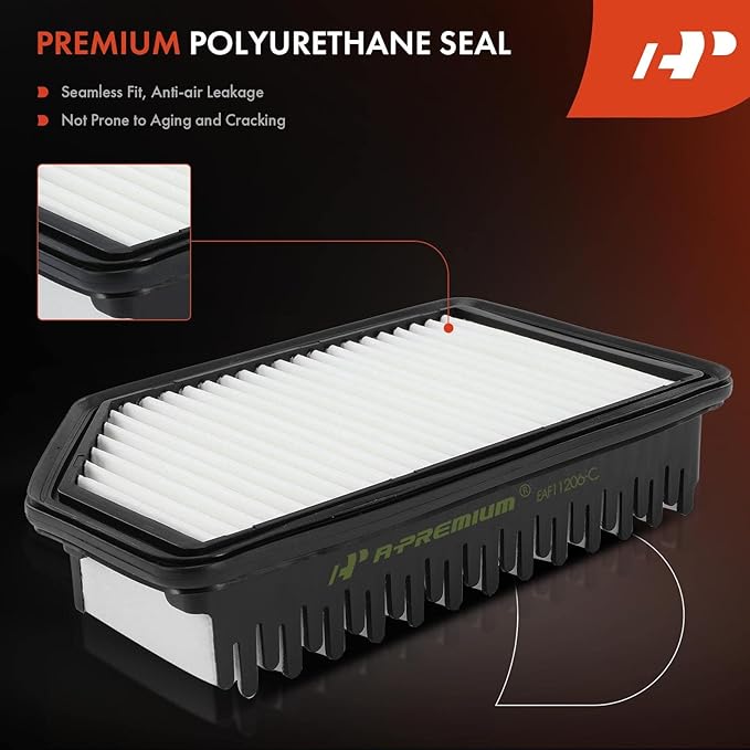 A-Premium Engine Air Filter Compatible with Hyundai Accent 2012-2017, Compatible with Veloster 2012-2017 & Kia Rio 2012-2017, Soul 2012-2019, Rigid Panel, Replace# 281131R100