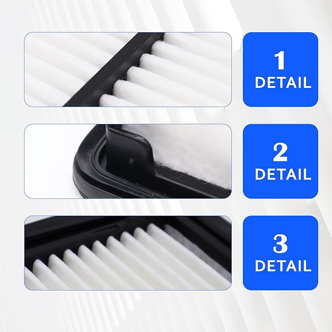 CA10720 Front Engine Air Filter Compatible with Insight 2010 2011 2012 2013 2014 1.3L Replacement for 17220RBJ000