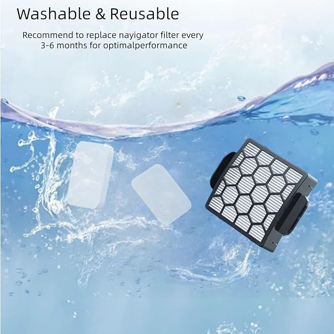 6 Foam Filter + 2 HEPA Filter Replacement for Shark ZU62 ZU60 NV255 NV150 NV251 NV151 Navigator Rotator Pet Pro Upright Vacuum, Compatible with Part 1238FT60 & 1239FT60