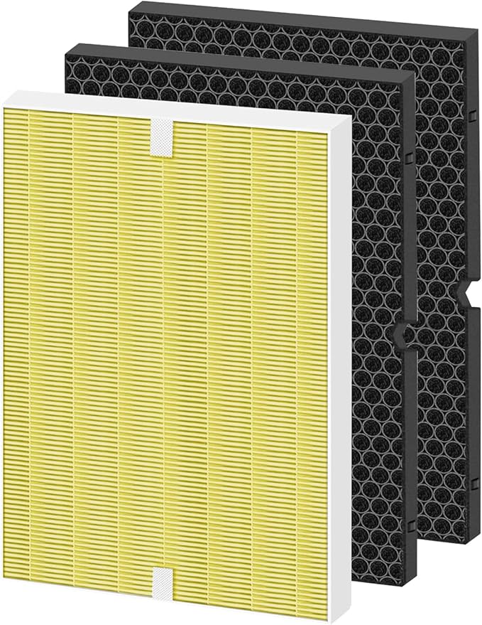 116130 replacement filter H Compatible with Winix AM80 Plasmawave Air Purifier 5500-2 5500 5300 6300 9000 5000 5000B C909 Air Purifier, 16.25"L x 12.5"W x 1.5"Th, Yellow