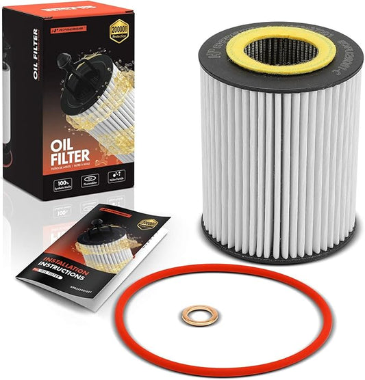 A-Premium 20K Miles Upgrated Protection Oil Filter Compatible with BMW & Ford Models - X5, X3, GT, 320i, 323Ci, 323i, 323is, 325Ci, 325i, 325xi, 328Ci, 328is, 330Ci, 330i, 330xi, 525i, 530xi, Z3, Z4