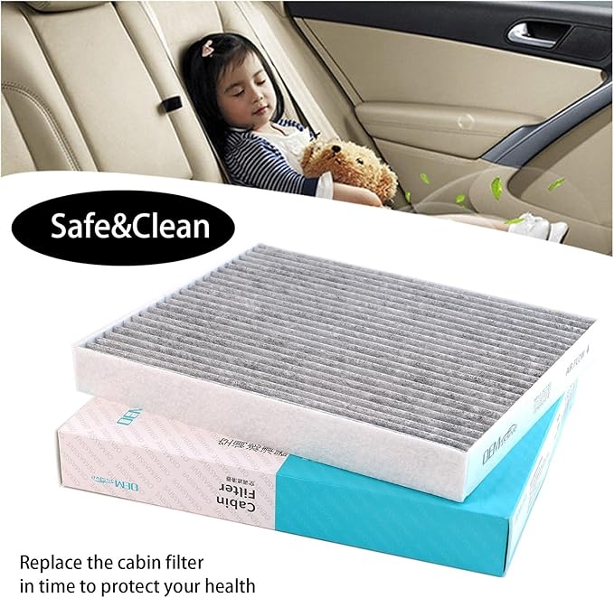 Car Pollen Cabin Air Filter，Compatible for Hyundai Kia，Ioniq AE Kona EV Tucson NIRO 2017 2018 2019 2020 2021 2022 97133-F2100 97133-F2200