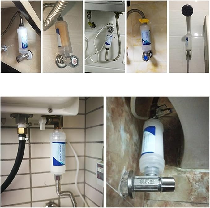 Quick-Connect Water Filter Replacement Cartridge Inline Filter for Refrigerator Ice Maker Under Sink A6HB(C)