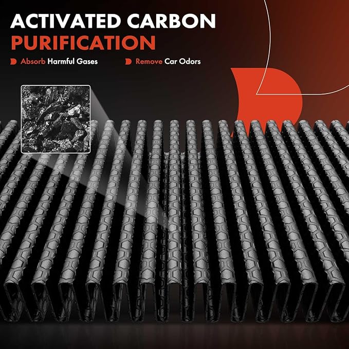 A-Premium Under Hood Cabin Air Filter w/Activated Carbon Compatible with Tesla S 2016-2023, Located Under Hood, Replace# 1059333