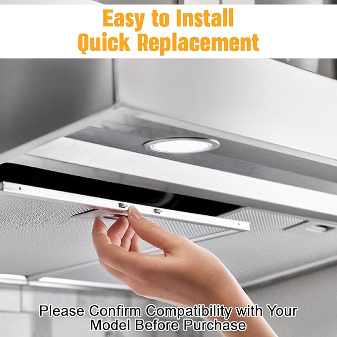 WB02X11011 Aluminum Range Hood Filter (14.5"×11.5") Compatible with GE Range Hood JV536H1SS JV536H2SS JV535H1WW JV635H1BB JV635H2CC, etc - 5-layer aluminum mesh-2 Pack