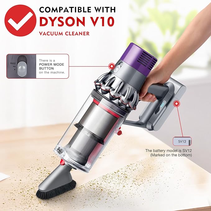 Dust Bin Part Sealing Ring Replacement Compatible with Dyson Cyclone V10 SV12 Vacuum Cleaner Dirt Cup Part Dust Bucket Bin Sealing Ring Assembly
