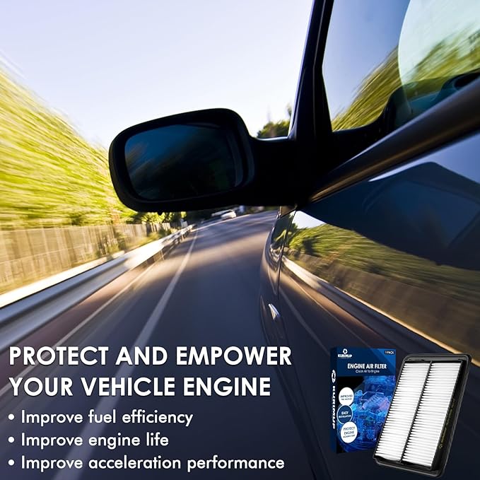 CA11858 Engine Air Filter, Offers 99% Air Purification, Fit for Nissan Rogue (2014-2020), Rogue Sport (2017-2022), Qashqai (2017-2022).