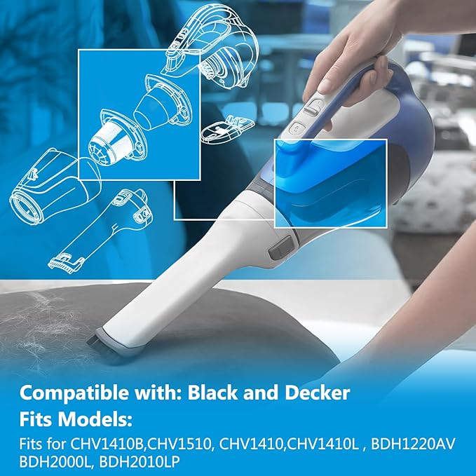 Replacement 90558115 Pre Filter for Black & Decker CHV1410B CHV1510 CHV1410 CHV1410L BDH1220AV BDH2000L BDH2010LP Vacuum Models
