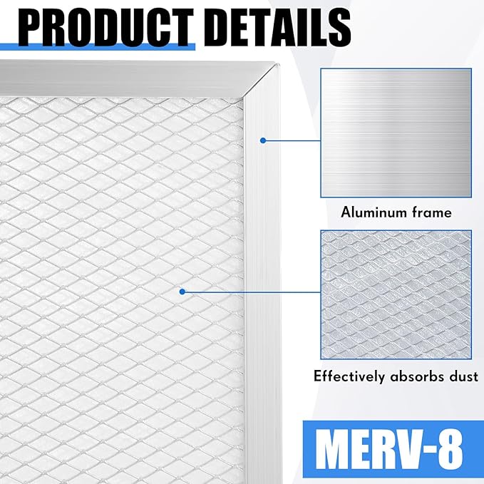 4 Pack MERV-8 Filter 12.2 x 9.9 Inches Compatible with Storm LGR Extreme Commercial Dehumidifier, Filter Replacement Set