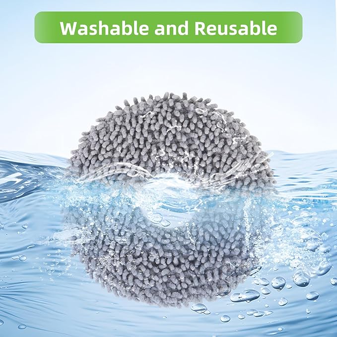 Spofan VIEWALL 8 Pack Mop Pad for iRobot Roomba Plus 405 G181/G185 Combo, Plus 505/507 Combo Robot Vacuum Cleaner, Microfiber Washable Mop Cloths Replacement Parts Accessories
