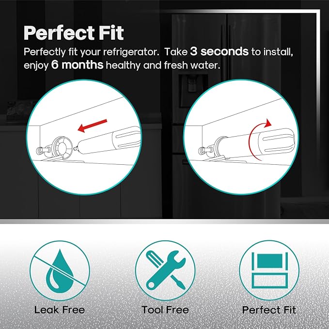 ICEPURE Refrigerator Water Filter Replacement For Sub Zero 4204490, 4290510 9030868, InSinkErator F-1000, F-2000 Refrigerator Water Filter, 3 Pack
