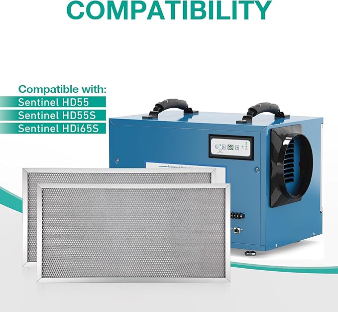 MERV-8 Filter Replacement Compatible with AlorAir Basement Dehumidifiers Sentinel HD55 Sentinel HDi65（2 Pack ）