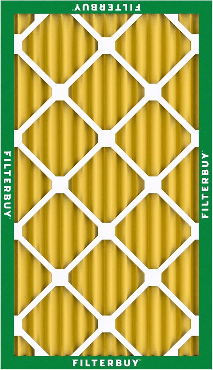 Filterbuy 12x20x2 Air Filter MERV 11 Superior Pet & Allergy Defense (6-Pack), Electrostatic Pleated HVAC AC Furnace Filters Replacement (Actual Size: 11.50 x 19.50 x 1.75)
