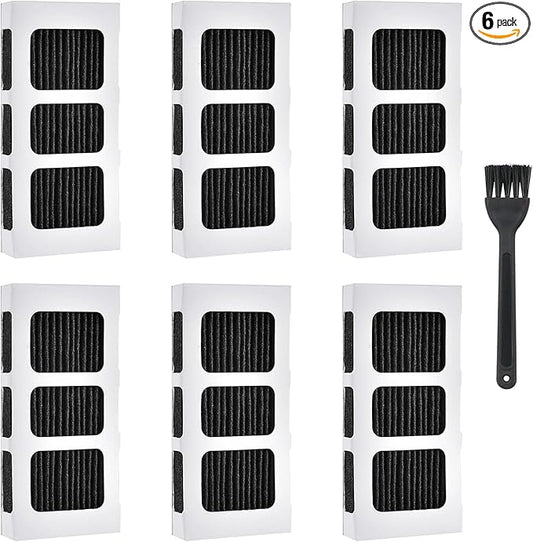 6 Pack Paultra2 Refrigerator Air Filter Replacement, Compatible with Frigidaire Pure Air Ultra 2,Pure air Ultra II, refrigerator Air Filter, and Electrolux Part 5303918847, 242047805
