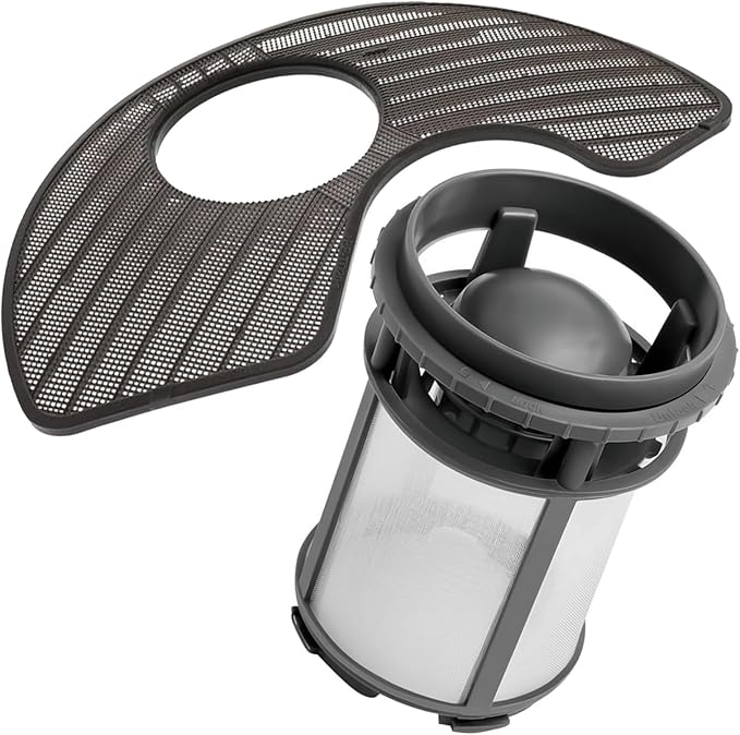 BigHead W10872845 Dishwasher Pump Filter Cup & WPW10463906 Screen Filter Compatible with Whirlpool Kenmore KitchenAid Dishwasher Replaces AP6030094 PS11759673 W10393351 AP6021820 PS11755148 2312301