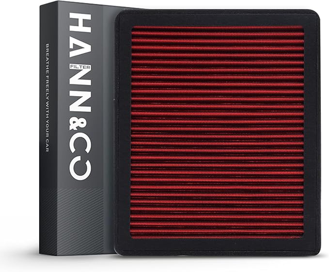 HANN&CO Washable And Reusable High Flow Cabin Air Filter，Greater Than 15 Years of Service Life，Suitable For Chrysler Grand Caravan，Pacifica，Voyager Replacement CF12283（HCC2145-X）
