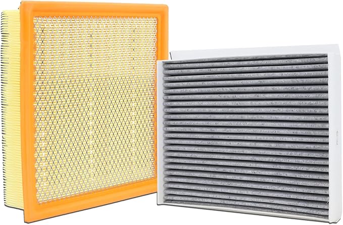 FA1883 Engine Air Filter and FP79 Cabin Air Filter kit Compatible with 2015-2025 Ford F150 2.7L Gas 2021-2025 F150 3.5L Hybrid 2018-2025 Expedition Navigator 3.5L Gas Replaces 7C3Z9601A FL3Z19N619