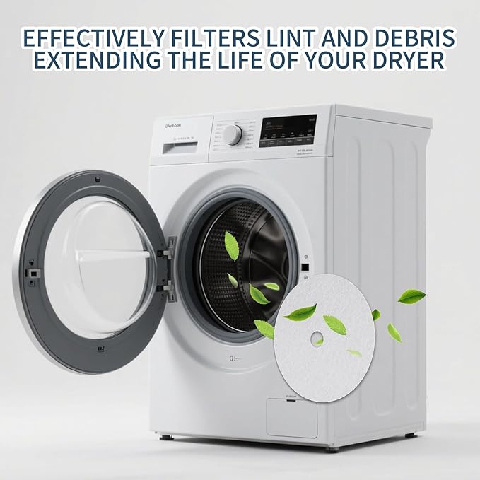 20 PCS Dryer Exhaust Filter suitable for Panda Lint Filter Cloth Dryer Replacement Include 16 Exhaust Filters & 4 Air Intake Filters Replacement suitable for Pan.da, Son.ya, A.vant, Magic Chef Dryers