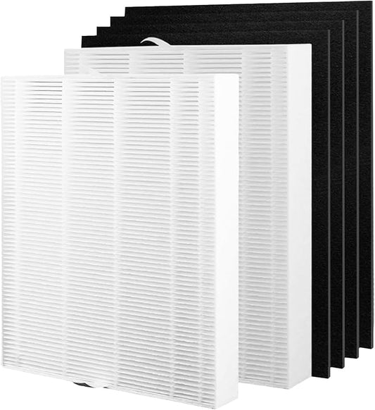 AP-1216-FP Replacement Filter for Coway AP-1216L Air Purifier | Cptures Dust, Smoke, Pet Dander - Used for Home 2 Packs HEPA and 4 Packs Activated Carbon Filter