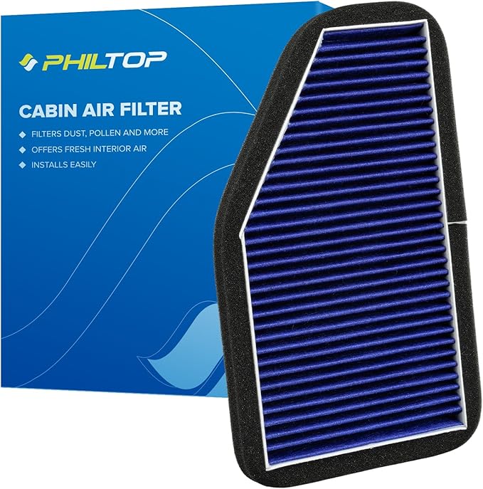 PHILTOP HEPA Premium Cabin Air Filter w/Dual Activated Carbon, Compatible with CF10548 Ford Escape 2007-2012, Mercury Mariner 2007-2011, Mazda Tribute 2008-2011, Carbon Filter Up Dust Pollen Odor