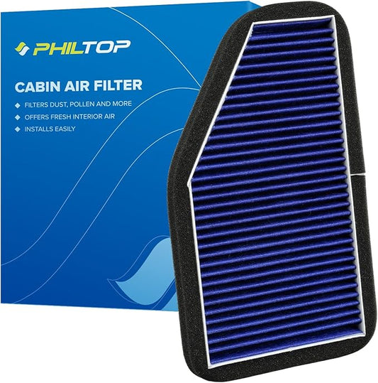 PHILTOP HEPA Premium Cabin Air Filter w/Dual Activated Carbon, Compatible with CF10548 Ford Escape 2007-2012, Mercury Mariner 2007-2011, Mazda Tribute 2008-2011, Carbon Filter Up Dust Pollen Odor