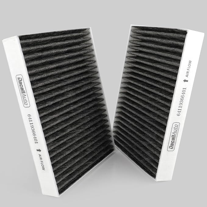 2pcs Cabin Air Filter Set for BMW 530i, 530i xDrive, X5, X6, X7, 530e, 540i, 540i xDrive, 740i, 750i, 750Li xDrive, 840i, Alpina B7, M5, M550i xDrive, M8, Replace 64119366401