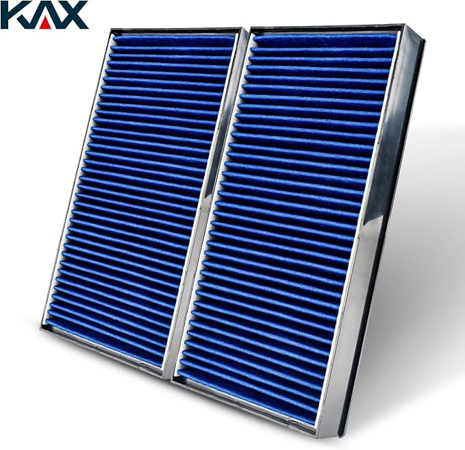 KAX Premium Cabin Air Filter with Dual Active Carbon, CF10936 Replacement for BMW X5 2007 2008 2009 2010 2011 2012 2013 2014 2015 2016 2017 2018 2019, X6 2008-2019, Passenger Compartment Air Filter