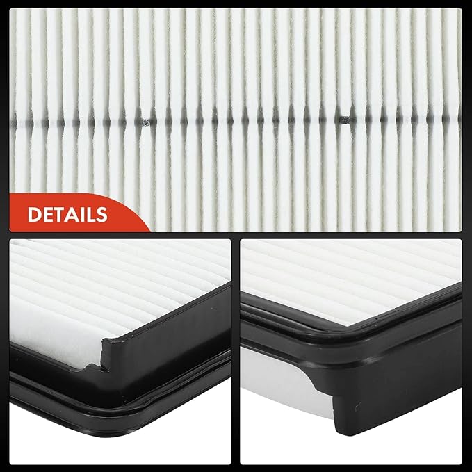 A-Premium Engine Air Filter Compatible with Hyundai & Kia Models, Santa Fe 2013-2018, Santa Fe Sport 2013-2016, Santa Fe XL 2013-2019, Sorento 2014-2015, 2.0L 2.4L 3.3L, Rigid Panel