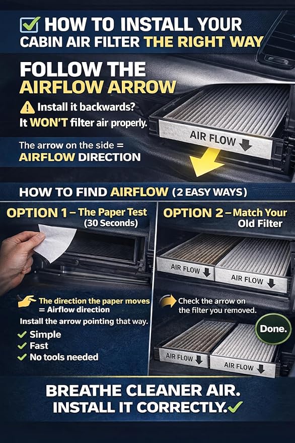 CF10140 Cabin Air Filter for Smooth Airflow & H11-Grade Filtration, Fit for Nissan Altima 2002-2006, Maxima 2004-2008, Murano 2003-2007, for Mitsubishi & INFINITI - Skyblue Composite Media