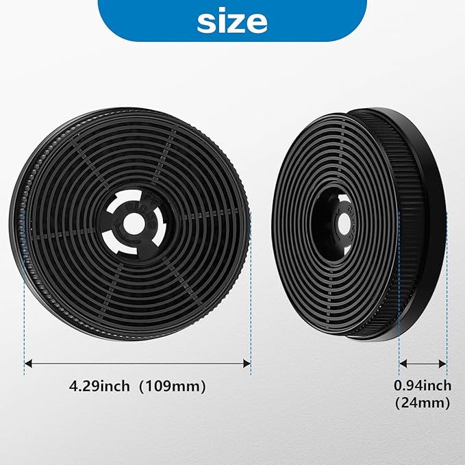 Range Hood Replacement Charcoal Filter Model (USGDCF-Y) for Tieasy Range Hood GD17 TD17