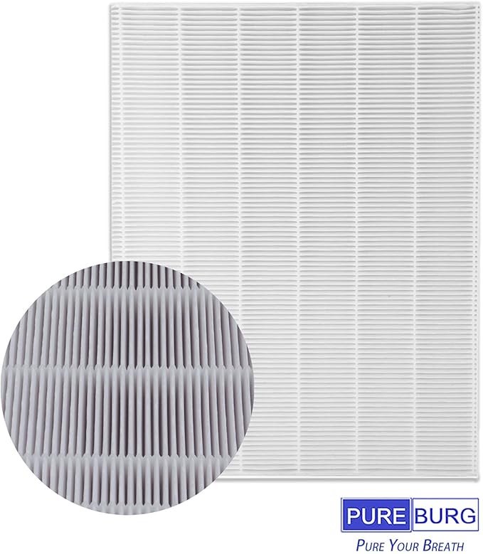 PUREBURG D3 Replacement Filter Compatible with Winix D360 Air Purifier 1712-0101-02, H13 HEPA + 6 x Activated Carbon Pre-Filters,For Air Clean Dust VOCs