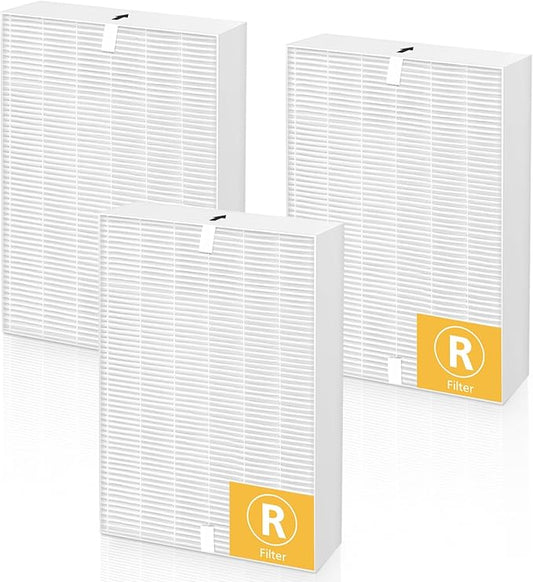 LINNIW HPA300 R Filter 3 Pack HEPA Replacement Filter R Compatible for Honeywell HPA300 Air Purifiers, Fits HPA090, HPA100, HPA200 Series, HRF-R1 HRF-R2 & HRF-R3(3 Pack)