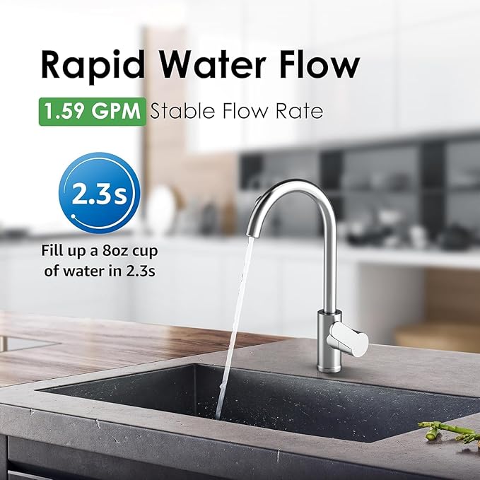 Waterdrop Under Sink Water Filter Replacement for TST-UF, 2 PP + 1 Ultra Filtration + 1 Carbon Water Filter