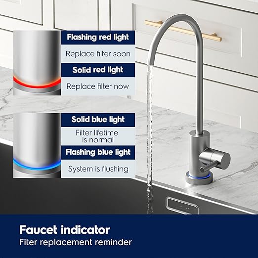Electrolux Eco Reverse Osmosis Water Filter, 600GPD, 9-Stage Reverse Osmosis System, 3:1 Pure to Drain Tankless RO System Under Sink, Reduces TDS & Fluoride, BPA Free, Mini Size