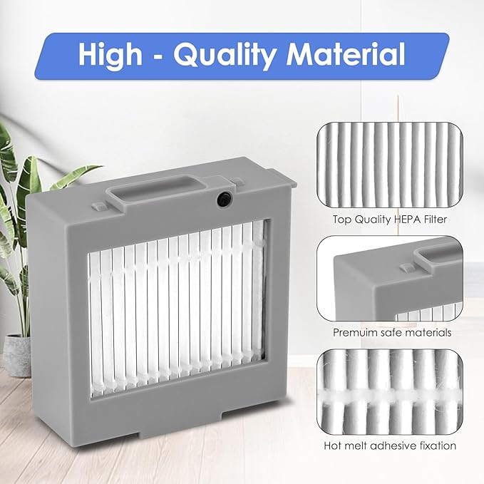 (3 Pack) Max 705 Vac Replacement HEPA Filters Compatible with iRobot Max 705 Vac/Plus 504 Vac Robot Vacuum Cleaner, Vacuum Filters, Canister Filters, Upright Filter, Filter Kit