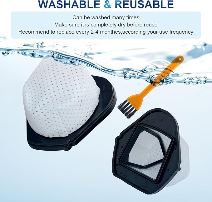 Dust Cup Vacuum Filters Replacement for Shark Cordless Handheld Vacuum SV780 SV75Z SV728N SV726N, Replacement Part# XF769, XSB726N (3 Pack)