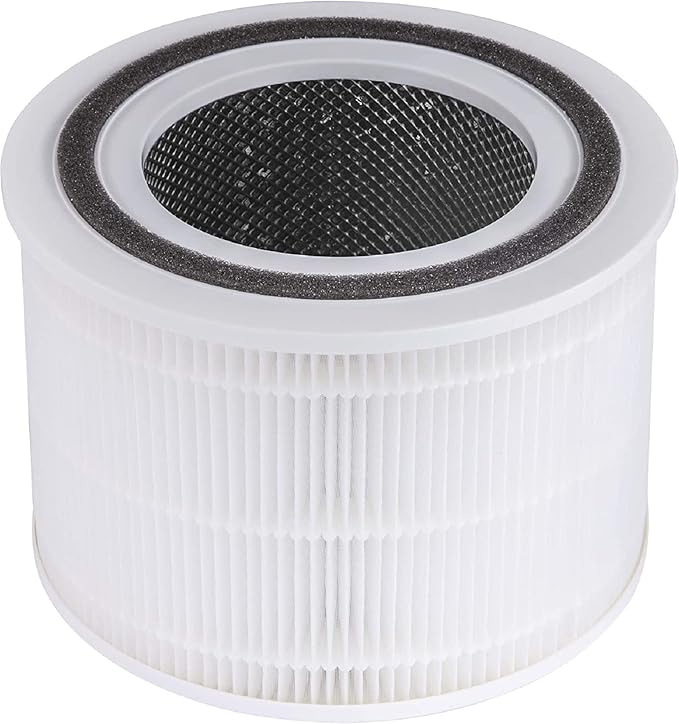 LEVOIT Core 300 Air Purifier Replacement Filter, 3-in-1 True HEPA, 1 Pack, White & Air Purifier Core Mini/LV-H128 Aroma Pads 12pack Essential Oil Replacement